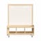 Flash Furniture Bright Beginnings Commercial Wooden Mobile Dual Sided 2 Person Art Station with Locking Caster Wheels and Bottom Cubby Storage, Natural MK-ME09050-GG - alternate 10